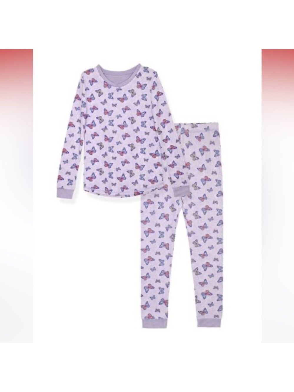 Girls 2-Piece Super Soft Jersey Long Sleeve Snug-Fit Pajama Set